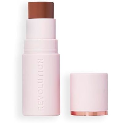 Revolution Beauty London Revolution Skin Silk Bronzer Stick Aufbauende Farbe für Wangen, Augen und Lippen Creme-zu-Puder-Formel Vegan & Cruelty-Free Tan Carmel 4,5 g Revolution Beauty London Revolution Skin Silk Bronzer Stick Aufbauende Farbe für Wangen, Augen und Lippen Creme-zu-Puder-Formel Vegan & Cruelty-Free Tan Carmel 4,5 g