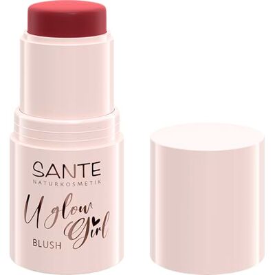 Sante Naturkosmetik U Glow Girl Blush Stick 02 Rose, natürlich frisch, cremig leichte Textur, Multi-Use für Wangen, Lippen und Brauen, Vegan, NaTrue-zertifiziert, Limited Edition, 6g Sante Naturkosmetik U Glow Girl Blush Stick 02 Rose, natürlich frisch, cremig leichte Textur, Multi-Use für Wangen, Lippen und Brauen, Vegan, NaTrue-zertifiziert, Limited Edition, 6g
