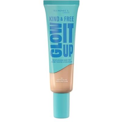 Rimmel London Kind & Free GLOW IT UP Moisturizing Foundation, 001, Fair Porcelain, Beruhigt empfindliche Haut, Gesund und strahlender Teint, Spendet Feuchtigkeit für den ganzen Tag, 30 ml Rimmel London Kind & Free GLOW IT UP Moisturizing Foundation, 001, Fair Porcelain, Beruhigt empfindliche Haut, Gesund und strahlender Teint, Spendet Feuchtigkeit für den ganzen Tag, 30 ml