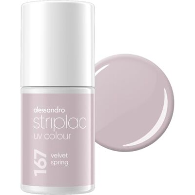 alessandro Striplac UV-Nagellack Velvet Spring Deckend & Kratzfest bis zu 15 Tage Leichtes Auftragen Schonende Abziehtechnologie Vegan Grau-Rosa, 6,5ml alessandro Striplac UV-Nagellack Velvet Spring Deckend & Kratzfest bis zu 15 Tage Leichtes Auftragen Schonende Abziehtechnologie Vegan Grau-Rosa, 6,5ml