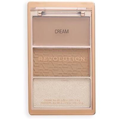 Revolution Beauty London Revolution The Bronze Icon, Hochpigmentierte Bronzer-Make-up-Palette, Mit Hyaluronsäure für Strahlende und Hydratisierte Haut, Divine Fair, 10g Revolution Beauty London Revolution The Bronze Icon, Hochpigmentierte Bronzer-Make-up-Palette, Mit Hyaluronsäure für Strahlende und Hydratisierte Haut, Divine Fair, 10g