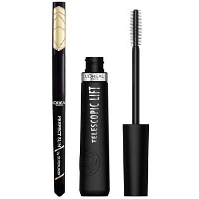 L'Oreal Paris L'Oréal Paris Set Mascara Teleskop + Liner Perfect Slim 01 L'Oreal Paris L'Oréal Paris Set Mascara Teleskop + Liner Perfect Slim 01