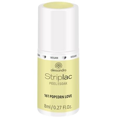 alessandro Striplac UV-Nagellack Popcorn Love – Schonend und langanhaltend – Einfache Entfernung dank Peel-Off-Technologie – Vegan und tierversuchsfrei – 8 ml alessandro Striplac UV-Nagellack Popcorn Love – Schonend und langanhaltend – Einfache Entfernung dank Peel-Off-Technologie – Vegan und tierversuchsfrei – 8 ml