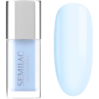 Semilac Nagellack 123 Sky Blue 9 ml – Pastell Hellblau, Hochglanz, Schnelltrocknend, Gel-Effekt Semilac Nagellack 123 Sky Blue 9 ml – Pastell Hellblau, Hochglanz, Schnelltrocknend, Gel-Effekt