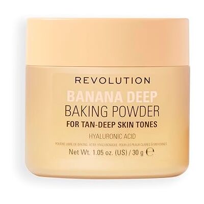 Revolution Beauty London Revolution Loose Baking Powder – Make-up Fixierpuder mit Leuchtkraft, absorbiert Glanz & überschüssiges Öl, vegan & tierversuchsfrei, 30 g, Banana Deep Revolution Beauty London Revolution Loose Baking Powder – Make-up Fixierpuder mit Leuchtkraft, absorbiert Glanz & überschüssiges Öl, vegan & tierversuchsfrei, 30 g, Banana Deep
