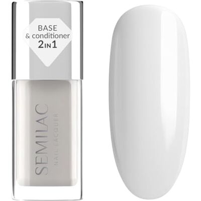 Semilac Smoothing Base 9 ml – Glättender Base Coat für klassische Nagellack, ausgleichend, stärkend und selbstnivellierend Semilac Smoothing Base 9 ml – Glättender Base Coat für klassische Nagellack, ausgleichend, stärkend und selbstnivellierend