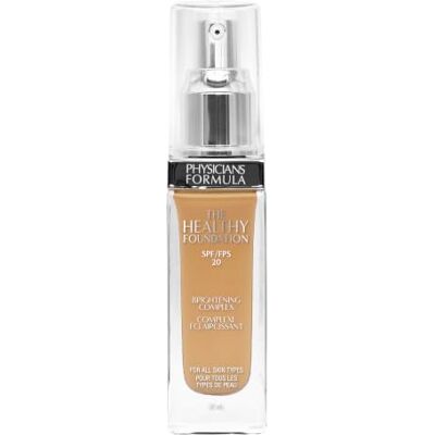 Physicians Formula The Healthy Foundation SPF 20 MEDIUM WARM 2 – Langanhaltende Leichte Aufbaubare Flüssige Foundation mit Aufhellungskomplex & Hyaluronsäure – Satin Finish Physicians Formula The Healthy Foundation SPF 20 MEDIUM WARM 2 – Langanhaltende Leichte Aufbaubare Flüssige Foundation mit Aufhellungskomplex & Hyaluronsäure – Satin Finish