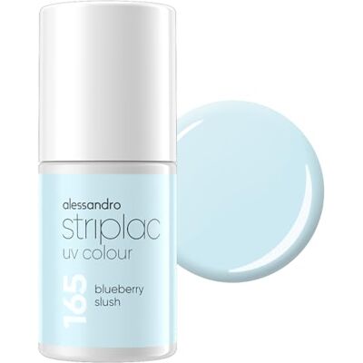 alessandro Striplac UV-Nagellack Blueberry Slush Deckend & Kratzfest bis zu 15 Tage Leichtes Auftragen Schonende Abziehtechnologie Vegan Pastell-Blau, 6,5ml alessandro Striplac UV-Nagellack Blueberry Slush Deckend & Kratzfest bis zu 15 Tage Leichtes Auftragen Schonende Abziehtechnologie Vegan Pastell-Blau, 6,5ml