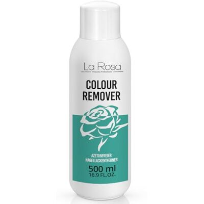 La Rosa Productos Profesionales LaRosa Nagellackentferner ohne Aceton 500ml, Acetonfrei Nagellack-Entferner COLOUR REMOVER LIQUID Acetone-free nail polish remover La Rosa Productos Profesionales LaRosa Nagellackentferner ohne Aceton 500ml, Acetonfrei Nagellack-Entferner COLOUR REMOVER LIQUID Acetone-free nail polish remover