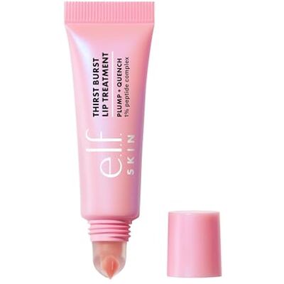 e.l.f. SKIN Thirst Burst Lip Treatment, feuchtigkeitsspendender Lippenbalsam zum Aufpolstern und Pflegen trockener Lippen, vegan und tierversuchsfrei, Sheer Guava e.l.f. SKIN Thirst Burst Lip Treatment, feuchtigkeitsspendender Lippenbalsam zum Aufpolstern und Pflegen trockener Lippen, vegan und tierversuchsfrei, Sheer Guava