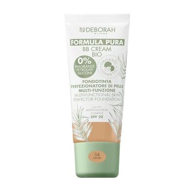 DEBORAH Make-up-Grundierung, Foundation PURA BB CREAM BIO N.04, Creme, Natürlich, Farbton 04, Unisex DEBORAH Make-up-Grundierung, Foundation PURA BB CREAM BIO N.04, Creme, Natürlich, Farbton 04, Unisex
