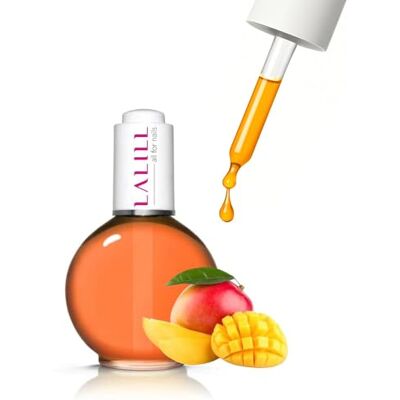 LALILL Nail Cuticle Oil 75ml Nagelhautöl Mango – Nagelpflegeöl mit Mandelöl & Pfirsichkernöl – Veganes Maniküre Öl für Nagelhaut & Nägel – mit Pipette für präzise Dosierung LALILL Nail Cuticle Oil 75ml Nagelhautöl Mango – Nagelpflegeöl mit Mandelöl & Pfirsichkernöl – Veganes Maniküre Öl für Nagelhaut & Nägel – mit Pipette für präzise Dosierung
