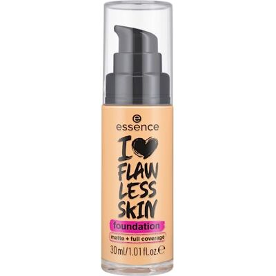 Essence Cosmetics essence I LOVE FLAWLESS SKIN foundation, Nr. 60, langanhaltend, mattierend, sofortiges Ergebnis, matt, vegan, ölfrei, UVA- und UVB-Filter + SPF 20, ohne Parfüm, 1er Pack (30ml) Essence Cosmetics essence I LOVE FLAWLESS SKIN foundation, Nr. 60, langanhaltend, mattierend, sofortiges Ergebnis, matt, vegan, ölfrei, UVA- und UVB-Filter + SPF 20, ohne Parfüm, 1er Pack (30ml)