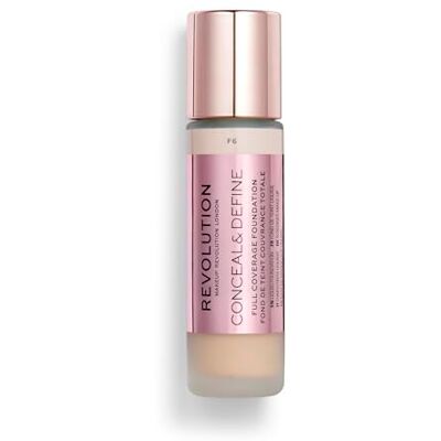 Revolution Beauty London Makeup Revolution, Conceal & Define Grundierung, F6, 23ml Revolution Beauty London Makeup Revolution, Conceal & Define Grundierung, F6, 23ml