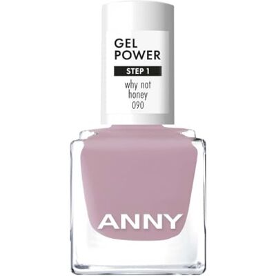 ANNY Gel Power Nail Polish – Gel-Farb-Nagellack ohne UV-Lampe, brillanter Glanz & bis zu 12 Tage Halt, splitter- & kratzresistent, Farbe: Why not Honey Pudriges Rosé-Mauve – 8 ml ANNY Gel Power Nail Polish – Gel-Farb-Nagellack ohne UV-Lampe, brillanter Glanz & bis zu 12 Tage Halt, splitter- & kratzresistent, Farbe: Why not Honey Pudriges Rosé-Mauve – 8 ml