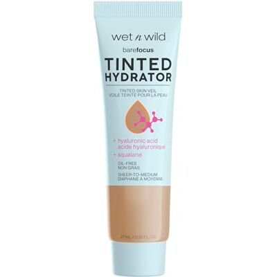 Wet n Wild Bare Focus Tinted Hydrator, Getönte Feuchtigkeitspflege Ölfrei mit Hyaluron & Squalan, Semi-Matt Leichte Deckkraft, Tan Wet n Wild Bare Focus Tinted Hydrator, Getönte Feuchtigkeitspflege Ölfrei mit Hyaluron & Squalan, Semi-Matt Leichte Deckkraft, Tan