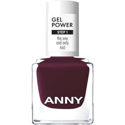 ANNY Gel Power Nail Polish – Gel-Farb-Nagellack ohne UV-Lampe, brillanter Glanz & bis zu 12 Tage Halt, splitter- & kratzresistent, Farbe: The One and Only Kräftiges Pflaumenlila – 8 ml ANNY Gel Power Nail Polish – Gel-Farb-Nagellack ohne UV-Lampe, brillanter Glanz & bis zu 12 Tage Halt, splitter- & kratzresistent, Farbe: The One and Only Kräftiges Pflaumenlila – 8 ml