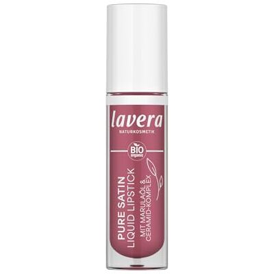 lavera Pure Satin Liquid Lipstick -Wild Mauve 03 intensives Farbergebnis pflegende Rezeptur soft-shiny Finish Naturkosmetik 1 Stück lavera Pure Satin Liquid Lipstick -Wild Mauve 03 intensives Farbergebnis pflegende Rezeptur soft-shiny Finish Naturkosmetik 1 Stück