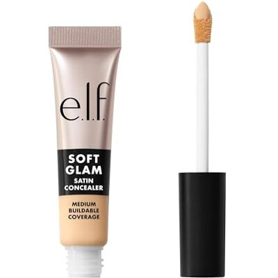e.l.f. Soft Glam Satin Concealer, mittlere Deckkraft für Unreinheiten und Augenpartie, setzt sich nicht ab, langanhaltend, vegan und tierversuchsfrei, 15 Fair Warm e.l.f. Soft Glam Satin Concealer, mittlere Deckkraft für Unreinheiten und Augenpartie, setzt sich nicht ab, langanhaltend, vegan und tierversuchsfrei, 15 Fair Warm