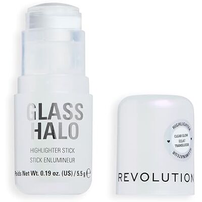 Revolution Beauty London Revolution Glass Halo Highlighter Stick, Mit Peptiden & Vitamin E für Strahlenden Dewy Glow, Clear Glow, 4.5g Revolution Beauty London Revolution Glass Halo Highlighter Stick, Mit Peptiden & Vitamin E für Strahlenden Dewy Glow, Clear Glow, 4.5g