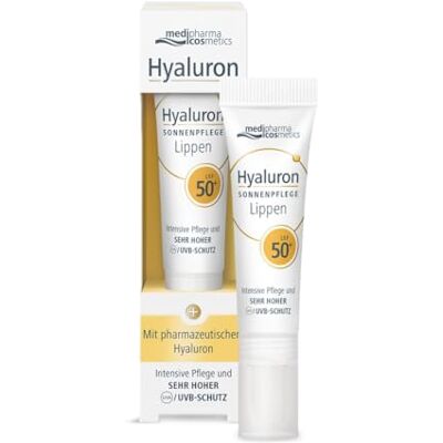 Medipharma Cosmetics Hyaluron Sonnenpflege Lippen LSF 50+ intensive Pflege schützt empfindliche Lippen mit sehr hohem Lichtschutzfaktor 50+ 7 ml Medipharma Cosmetics Hyaluron Sonnenpflege Lippen LSF 50+ intensive Pflege schützt empfindliche Lippen mit sehr hohem Lichtschutzfaktor 50+ 7 ml