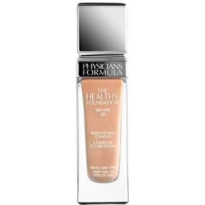 Physicians Formula The Healthy Foundation, Langanhaltende, Leichte und Aufbaubare Flüssig-Foundation mit Satin-Finish, Farbton LC1 Physicians Formula The Healthy Foundation, Langanhaltende, Leichte und Aufbaubare Flüssig-Foundation mit Satin-Finish, Farbton LC1