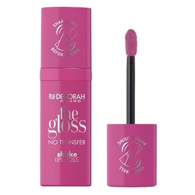 DEBORAH Milano The Gloss, No Transfer, Nr. 04 Pop Pink, Lip Gloss mit leichter Deckkraft und hohem Glanz, 4 ml DEBORAH Milano The Gloss, No Transfer, Nr. 04 Pop Pink, Lip Gloss mit leichter Deckkraft und hohem Glanz, 4 ml