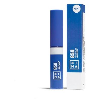 3ina MAKEUP The Color Mascara 850 (mini) Blau Wimperntusche mit Keratin Umfang und Definition Bunte Wimperntusche für Empfindliche Augen und Langanhaltend Reisegröße Vegan Cruelty Free 3ina MAKEUP The Color Mascara 850 (mini) Blau Wimperntusche mit Keratin Umfang und Definition Bunte Wimperntusche für Empfindliche Augen und Langanhaltend Reisegröße Vegan Cruelty Free