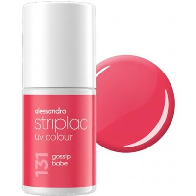 alessandro Striplac Peel-Off UV Gel Nagellack, Gossip Babe, 6,5ml Hochpigmentierter UV Gel Nagellack, bis zu 15 Tage Halt, kratzfest, acetonfrei & abziehbar, HEMA-frei & vegan alessandro Striplac Peel-Off UV Gel Nagellack, Gossip Babe, 6,5ml Hochpigmentierter UV Gel Nagellack, bis zu 15 Tage Halt, kratzfest, acetonfrei & abziehbar, HEMA-frei & vegan
