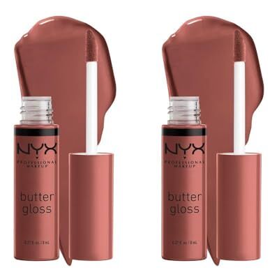 NYX PROFESSIONAL MAKEUP Lipgloss Doppelpack, Mit glänzendem Finish und nicht-klebriger Formel, 2 x Nr.16 Praline NYX PROFESSIONAL MAKEUP Lipgloss Doppelpack, Mit glänzendem Finish und nicht-klebriger Formel, 2 x Nr.16 Praline
