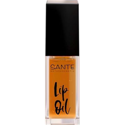 Sante Naturkosmetik Lip Oil Orange, pflegendes Lippenöl für glänzende und geschmeidige Lippen, mit Rizinusöl und Wachs, 7ml Sante Naturkosmetik Lip Oil Orange, pflegendes Lippenöl für glänzende und geschmeidige Lippen, mit Rizinusöl und Wachs, 7ml