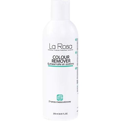 La Rosa Productos Profesionales LaRosa Nagellackentferner ohne Aceton 250ml, Acetonfrei Nagellack-Entferner COLOUR REMOVER LIQUID Acetone-free nail polish remover La Rosa Productos Profesionales LaRosa Nagellackentferner ohne Aceton 250ml, Acetonfrei Nagellack-Entferner COLOUR REMOVER LIQUID Acetone-free nail polish remover