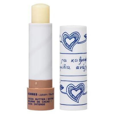 KORRES pflegender Lip Balm Cocoa Butter, extra Pflege für trockene Lippen, Lippenpflege mit Sheabutter, farblos & vegan, 4,5g KORRES pflegender Lip Balm Cocoa Butter, extra Pflege für trockene Lippen, Lippenpflege mit Sheabutter, farblos & vegan, 4,5g