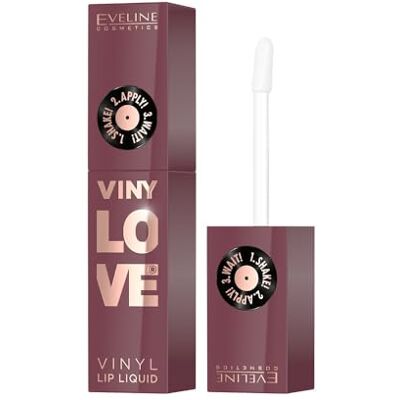 EVELINE COSMETICS VinyLove – Langhaltender Liquid-Lippenstift mit Vinyl-Gloss-Effekt – Hochpigmentierte Farbe ohne Abfärben – Vegan – Für geschmeidige, sinnliche Lippen – Nr. 08 Honey 4 ml EVELINE COSMETICS VinyLove – Langhaltender Liquid-Lippenstift mit Vinyl-Gloss-Effekt – Hochpigmentierte Farbe ohne Abfärben – Vegan – Für geschmeidige, sinnliche Lippen – Nr. 08 Honey 4 ml