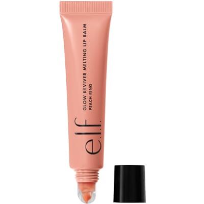 e.l.f. Glow Reviver Melting Lip Balm, Feuchtigkeitsspendender, getönter Lippenbalsam mit Hochglanz-Finish für weiche, geschmeidige Lippen, Vegan und tierversuchsfrei, Peach Ring e.l.f. Glow Reviver Melting Lip Balm, Feuchtigkeitsspendender, getönter Lippenbalsam mit Hochglanz-Finish für weiche, geschmeidige Lippen, Vegan und tierversuchsfrei, Peach Ring