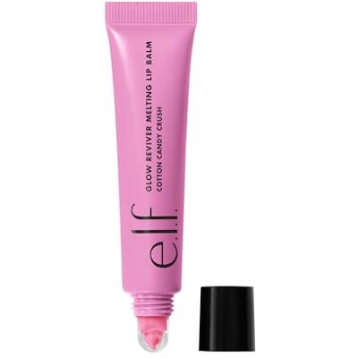 e.l.f. Glow Reviver Melting Lip Balm, Feuchtigkeitsspendender, getönter Lippenbalsam mit Hochglanz-Finish für weiche, geschmeidige Lippen, Vegan und tierversuchsfrei, Cotton Candy Crush e.l.f. Glow Reviver Melting Lip Balm, Feuchtigkeitsspendender, getönter Lippenbalsam mit Hochglanz-Finish für weiche, geschmeidige Lippen, Vegan und tierversuchsfrei, Cotton Candy Crush