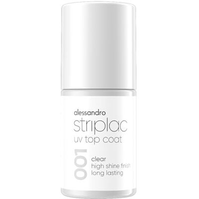 alessandro Striplac UV-Top Coat Clear Glänzende, Kratzfeste Nägel bis zu 15 Tage Mit & ohne Farbe Anwendbar Schonende Abziehtechnologie Vegan Transparent, 6,5ml alessandro Striplac UV-Top Coat Clear Glänzende, Kratzfeste Nägel bis zu 15 Tage Mit & ohne Farbe Anwendbar Schonende Abziehtechnologie Vegan Transparent, 6,5ml