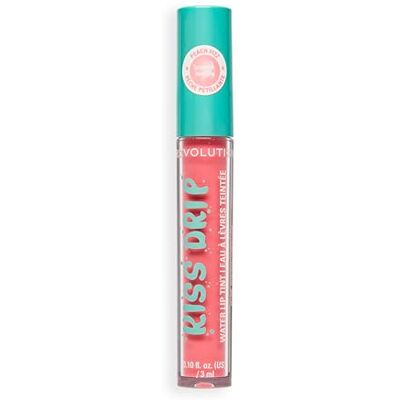 Revolution Beauty London Revolution Kiss Drip Water Lip Tint, Feuchtigkeitsspendender Getönter Lipgloss mit Sheabutter & Vitamin E, Aufbaubare Farbe, Peach Fizz, 3ml Revolution Beauty London Revolution Kiss Drip Water Lip Tint, Feuchtigkeitsspendender Getönter Lipgloss mit Sheabutter & Vitamin E, Aufbaubare Farbe, Peach Fizz, 3ml