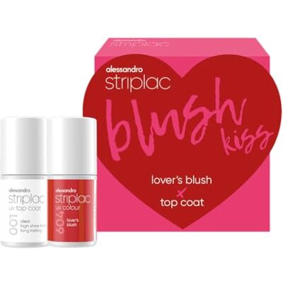 alessandro Striplac UV Nagellack Set Farbe & Top Coat- Blush Kiss Geschenkidee zum Muttertag für gepflegte Nägel alessandro Striplac UV Nagellack Set Farbe & Top Coat- Blush Kiss Geschenkidee zum Muttertag für gepflegte Nägel