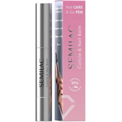 Semilac Regenerierender Nagelhaut- und Nagelbalsam im Stift 3 ml – Nagelhautpflege mit Himbeerextrakt, Macadamiaöl, stärkt Nägel, spendet Feuchtigkeit, schnell einziehend Semilac Regenerierender Nagelhaut- und Nagelbalsam im Stift 3 ml – Nagelhautpflege mit Himbeerextrakt, Macadamiaöl, stärkt Nägel, spendet Feuchtigkeit, schnell einziehend