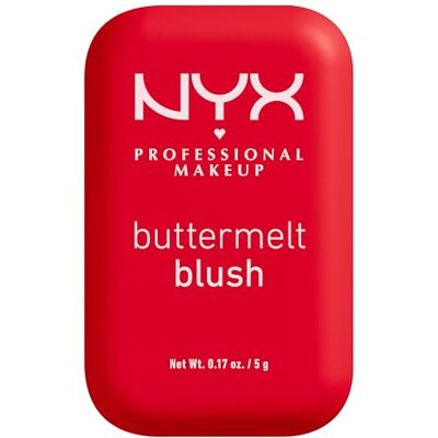 NYX PROFESSIONAL MAKEUP , Buttermelt Blush, hochpigmentiertes Schimmer-Finish, aufbaubare Pigmente, kein Verblassen oder Abfärben, vegane Formel, Butta Cherry Pop NYX PROFESSIONAL MAKEUP , Buttermelt Blush, hochpigmentiertes Schimmer-Finish, aufbaubare Pigmente, kein Verblassen oder Abfärben, vegane Formel, Butta Cherry Pop