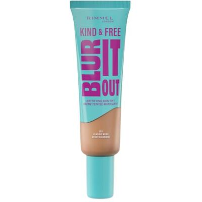 Rimmel London Kind & Free BLUR IT OUT Mattierende Foundation 201 Classic Beige, Kontrolle über den ganzen Tag Glanzeffekt, leichtes mattes Finish, 30 ml Rimmel London Kind & Free BLUR IT OUT Mattierende Foundation 201 Classic Beige, Kontrolle über den ganzen Tag Glanzeffekt, leichtes mattes Finish, 30 ml