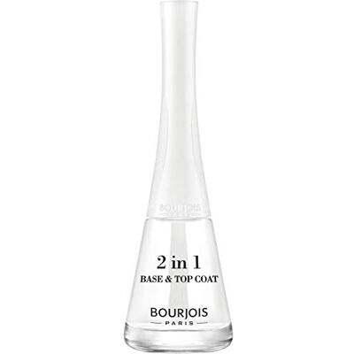 Bourjois 2-in-1 Nagellack, 1 Sekunde 01, Base & Top Coat, 9 ml Bourjois 2-in-1 Nagellack, 1 Sekunde 01, Base & Top Coat, 9 ml