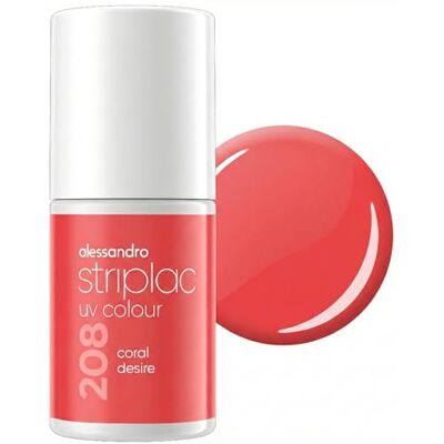 alessandro Striplac Peel-Off UV Gel Nagellack, Coral Desire, 6,5ml Hochpigmentierter UV Gel Nagellack, bis zu 15 Tage Halt, kratzfest, acetonfrei & abziehbar, HEMA-frei & vegan alessandro Striplac Peel-Off UV Gel Nagellack, Coral Desire, 6,5ml Hochpigmentierter UV Gel Nagellack, bis zu 15 Tage Halt, kratzfest, acetonfrei & abziehbar, HEMA-frei & vegan