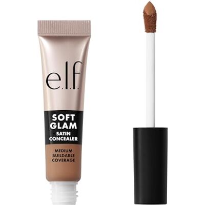 e.l.f. Soft Glam Satin Concealer, mittlere Deckkraft für Unreinheiten und Augenpartie, setzt sich nicht ab, langanhaltend, vegan und tierversuchsfrei, 31 Medium Neutral e.l.f. Soft Glam Satin Concealer, mittlere Deckkraft für Unreinheiten und Augenpartie, setzt sich nicht ab, langanhaltend, vegan und tierversuchsfrei, 31 Medium Neutral