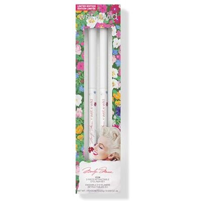 Wet n Wild Marilyn Monroe Icon Retractable Eyeliner Set, 2-teiliges Set mit Einziehbarem Eyeliner, Enthält 2 Gel Eyeliner Stifte, Mattes Finish, Hochpigmentiert, Braun und Weiß Wet n Wild Marilyn Monroe Icon Retractable Eyeliner Set, 2-teiliges Set mit Einziehbarem Eyeliner, Enthält 2 Gel Eyeliner Stifte, Mattes Finish, Hochpigmentiert, Braun und Weiß