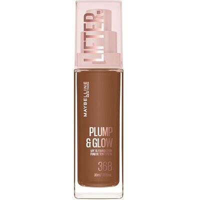 MAYBELLINE New York Lifter Foundation, Flüssiges Make-up für strahlenden Teint mit Hyaluron und Niacinamid, polstert auf & spendet Feuchtigkeit, Nr. 368, 30 ml MAYBELLINE New York Lifter Foundation, Flüssiges Make-up für strahlenden Teint mit Hyaluron und Niacinamid, polstert auf & spendet Feuchtigkeit, Nr. 368, 30 ml