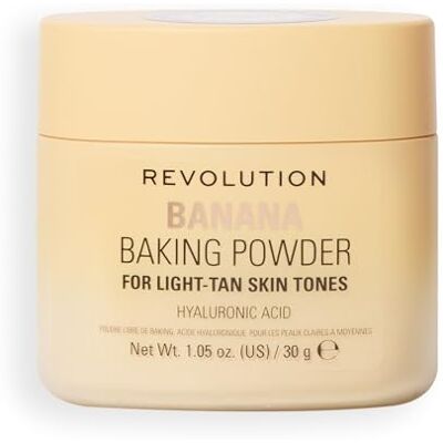 Revolution Beauty London Revolution Loose Baking Powder – Make-up Fixierpuder mit Leuchtkraft, absorbiert Glanz & überschüssiges Öl, vegan & tierversuchsfrei, 30 g, Banana Revolution Beauty London Revolution Loose Baking Powder – Make-up Fixierpuder mit Leuchtkraft, absorbiert Glanz & überschüssiges Öl, vegan & tierversuchsfrei, 30 g, Banana
