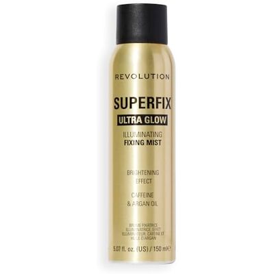 Revolution Beauty London Revolution Superfix Glow Fixing Mist, Make-up Fixierspray mit Strahlendem Finish & Langem Halt, Vegan & Tierversuchsfrei, 150ml Revolution Beauty London Revolution Superfix Glow Fixing Mist, Make-up Fixierspray mit Strahlendem Finish & Langem Halt, Vegan & Tierversuchsfrei, 150ml