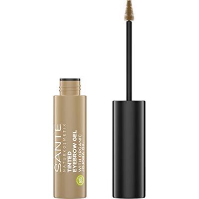 Sante Naturkosmetik Tinted Eyebrow Gel 01 Blondie, Flüssiger Eyebrowmascara für helle Augenbrauenfarbe, Bringt Brauen in Form & füllt Lücken auf, Vegan, 3, 5ml Sante Naturkosmetik Tinted Eyebrow Gel 01 Blondie, Flüssiger Eyebrowmascara für helle Augenbrauenfarbe, Bringt Brauen in Form & füllt Lücken auf, Vegan, 3, 5ml